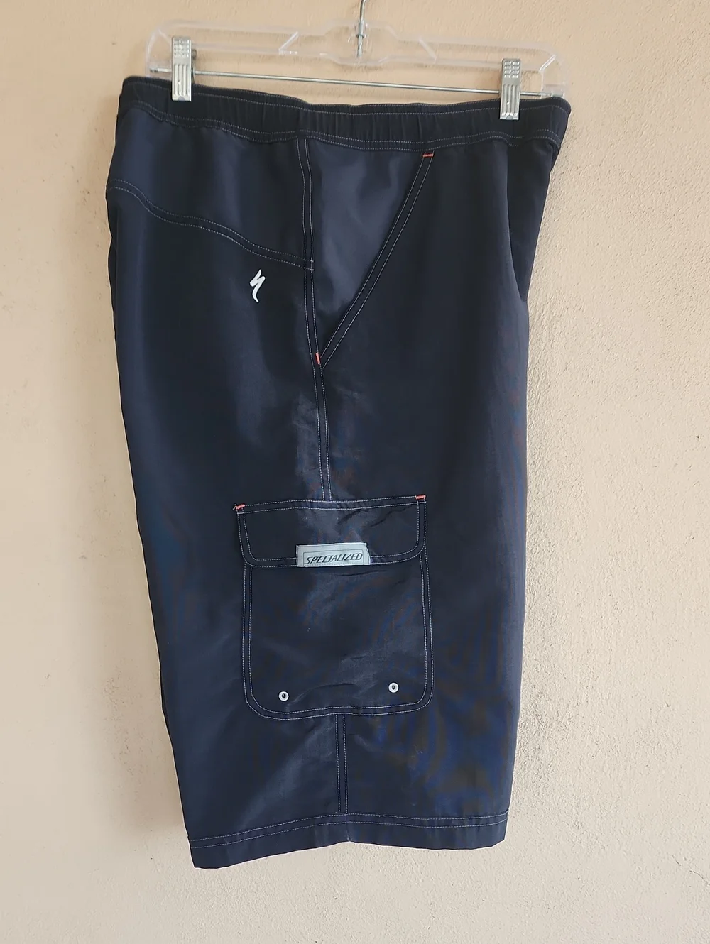 VINTAGE SPECIALIZED Black Nylon Cargo Shorts Mens XXL 38 40 Cycling Hiking Bike